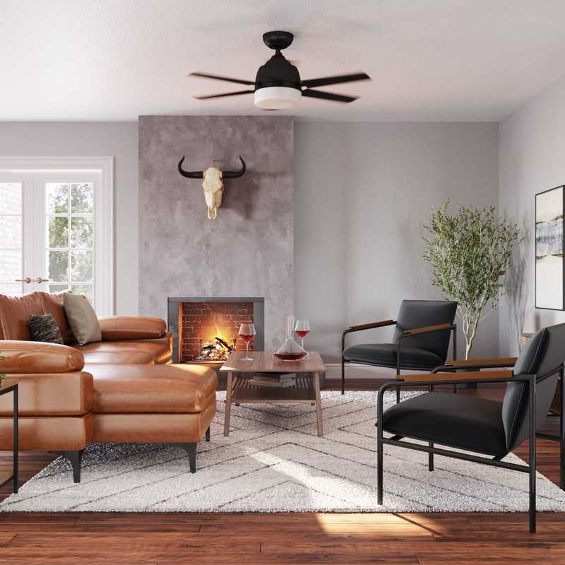 Southwest Inspired Living Room Design by Havenly Interior Designer Marlene