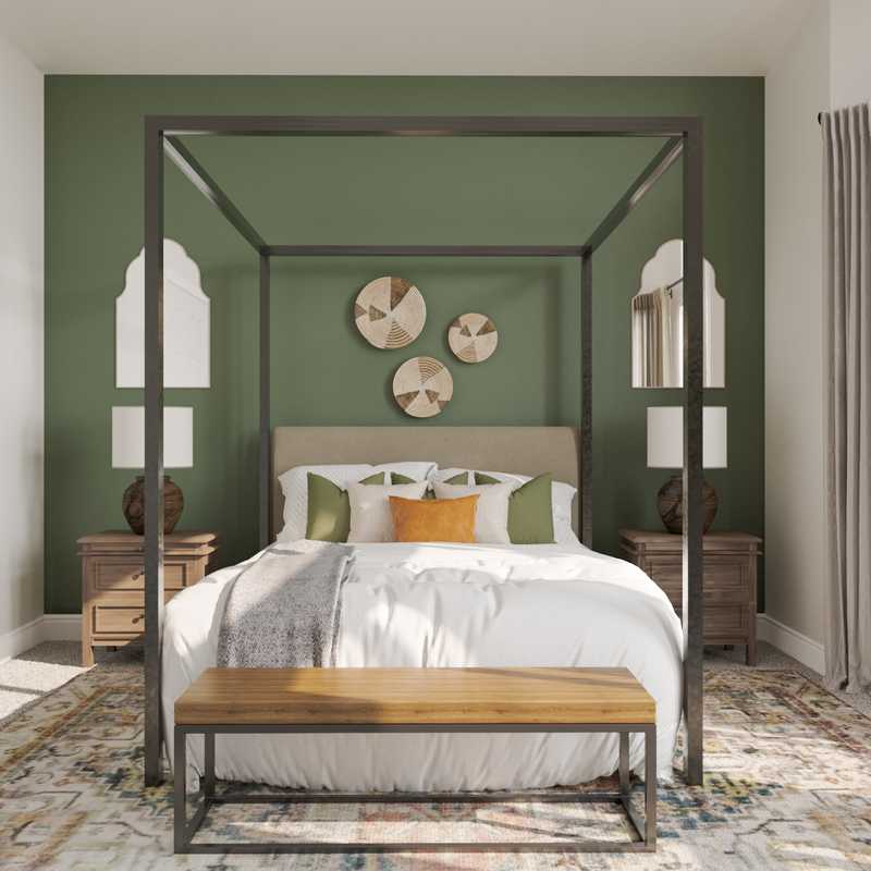 Contemporary, Bohemian, Transitional Bedroom Design by Havenly Interior Designer Elizabeth