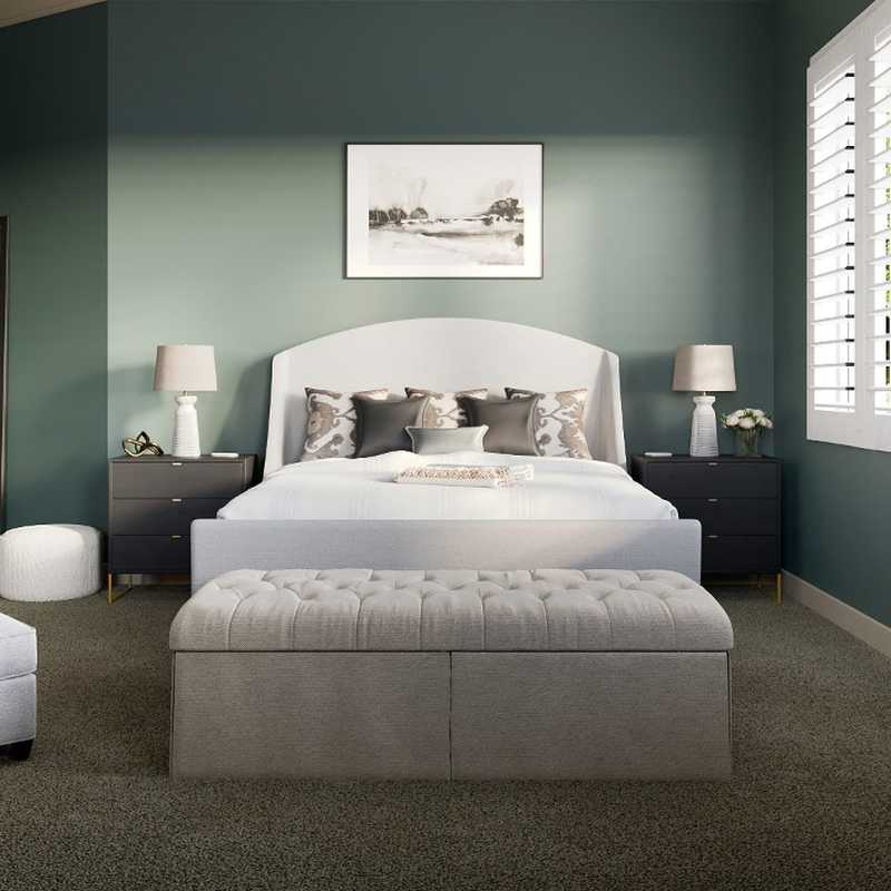 Farmhouse, Transitional Bedroom Design by Havenly Interior Designer Mariel