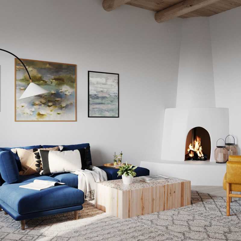 Scandinavian Living Room Design by Havenly Interior Designer Marlene