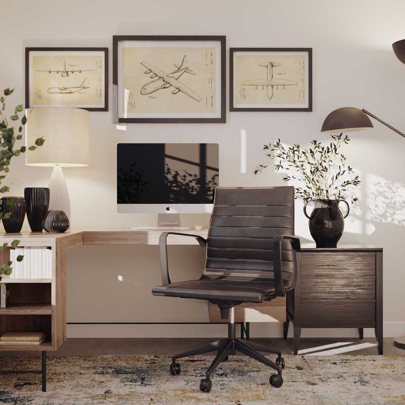 Office Design by Havenly Interior Designer Isaac