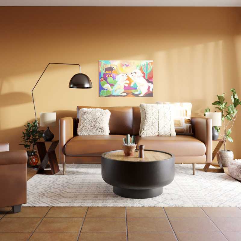Scandinavian Living Room Design by Havenly Interior Designer Dalayah