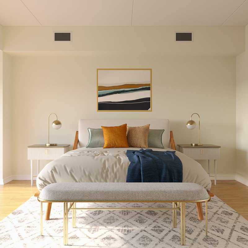 Midcentury Modern Bedroom Design by Havenly Interior Designer Emmanuel