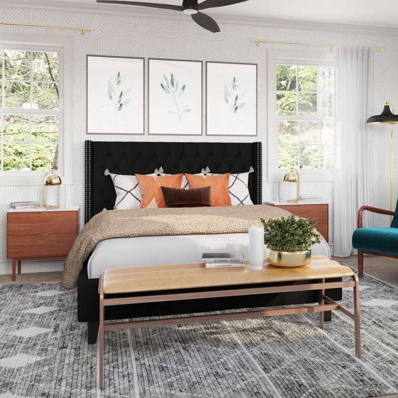 Modern, Midcentury Modern Bedroom Design by Havenly Interior Designer Francisco