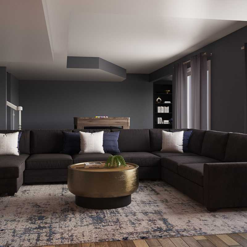 Modern, Glam, Minimal Living Room Design by Havenly Interior Designer Jacqueline