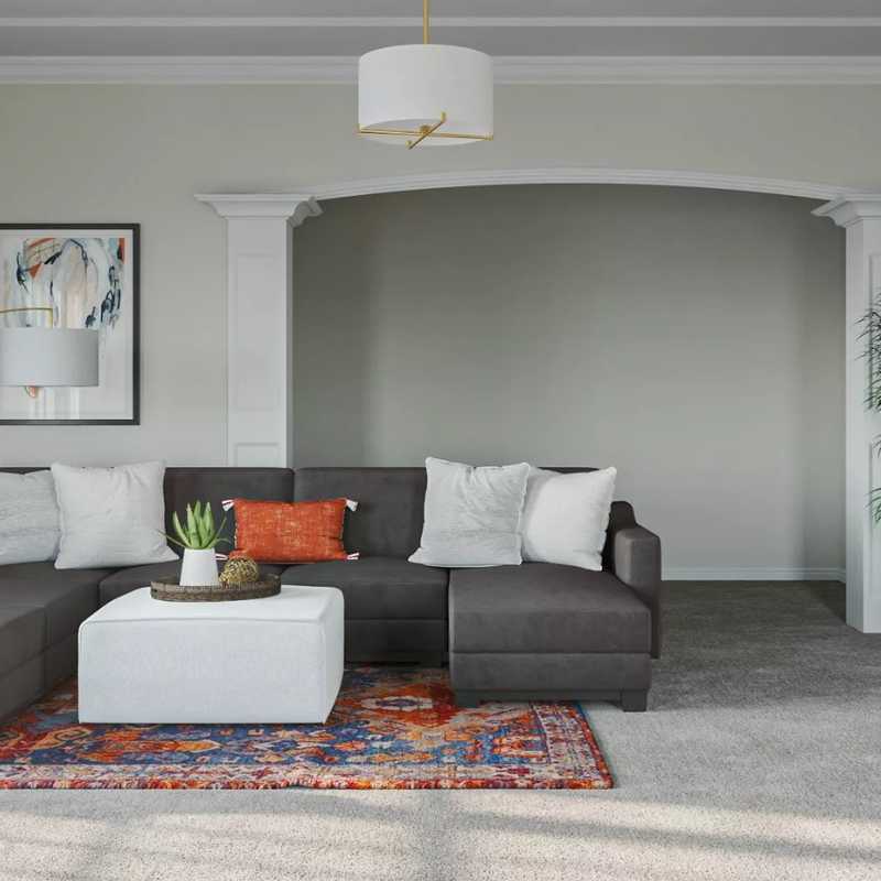 Scandinavian Living Room Design by Havenly Interior Designer Lauren