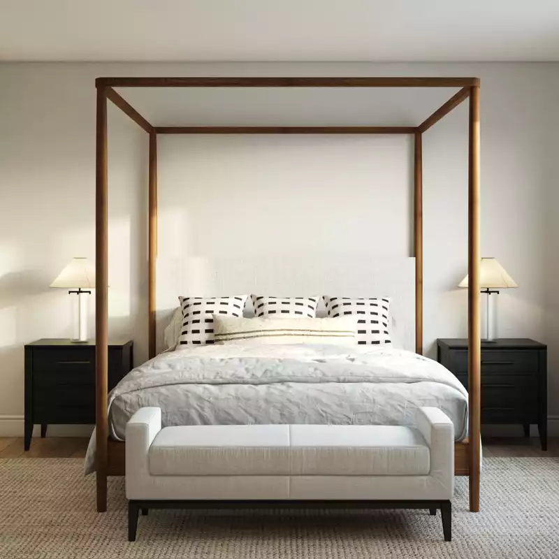 Coastal, Classic Contemporary, Preppy Bedroom Design by Havenly Interior Designer Katherine