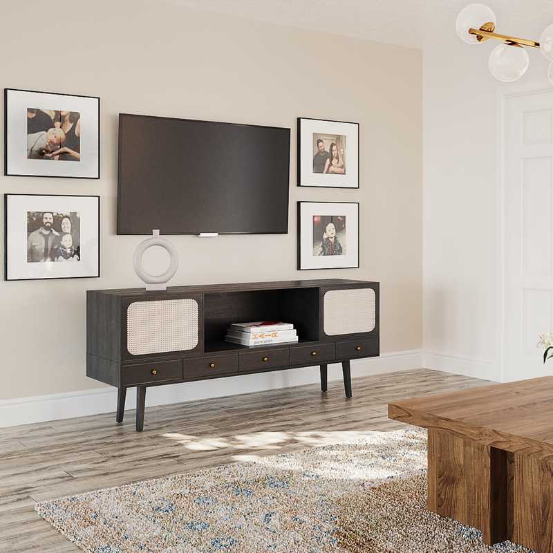 Contemporary, Modern, Scandinavian Living Room Design by Havenly Interior Designer Camila