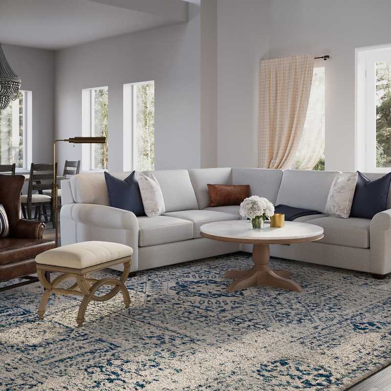 Traditional Living Room Design by Havenly Interior Designer Sara