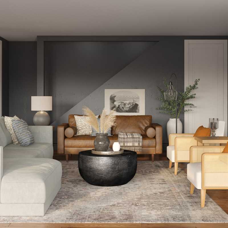 Farmhouse, Rustic Living Room Design by Havenly Interior Designer Angie