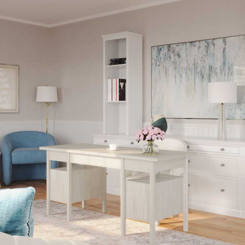 Classic, Traditional Office Design by Havenly Interior Designer Lucila