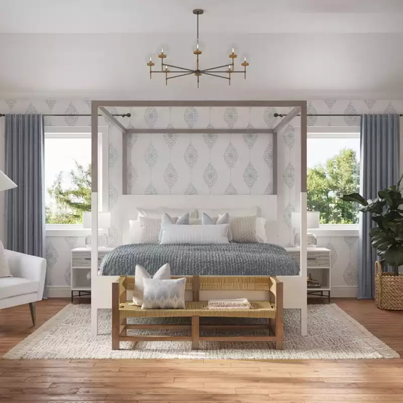 Contemporary, Classic, Bohemian, Coastal, Traditional, Transitional, Classic Contemporary, Preppy Bedroom Design by Havenly Interior Designer Lisa