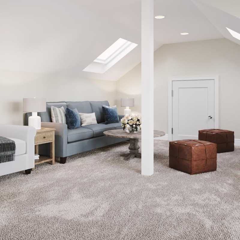 Contemporary, Midcentury Modern Living Room Design by Havenly Interior Designer Ingrid
