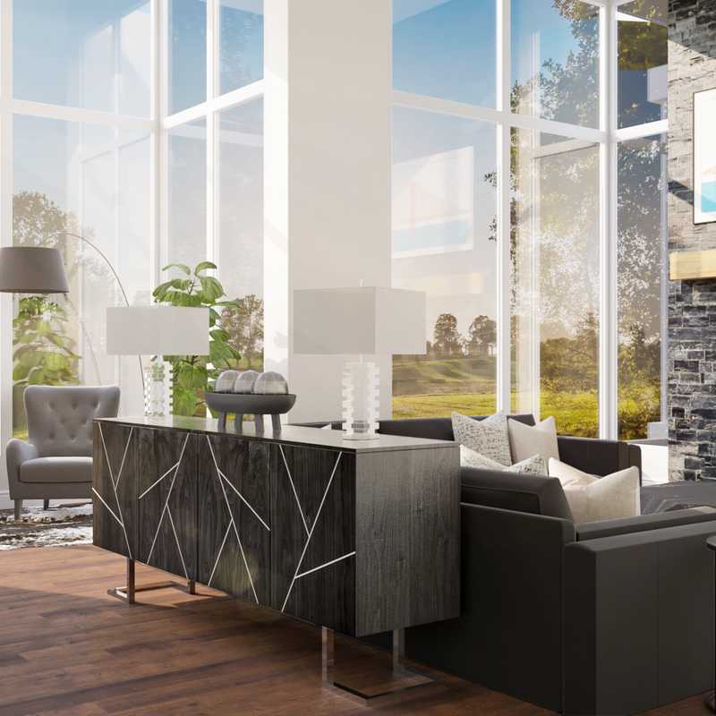 Contemporary, Modern, Glam Living Room Design by Havenly Interior Designer Taylor