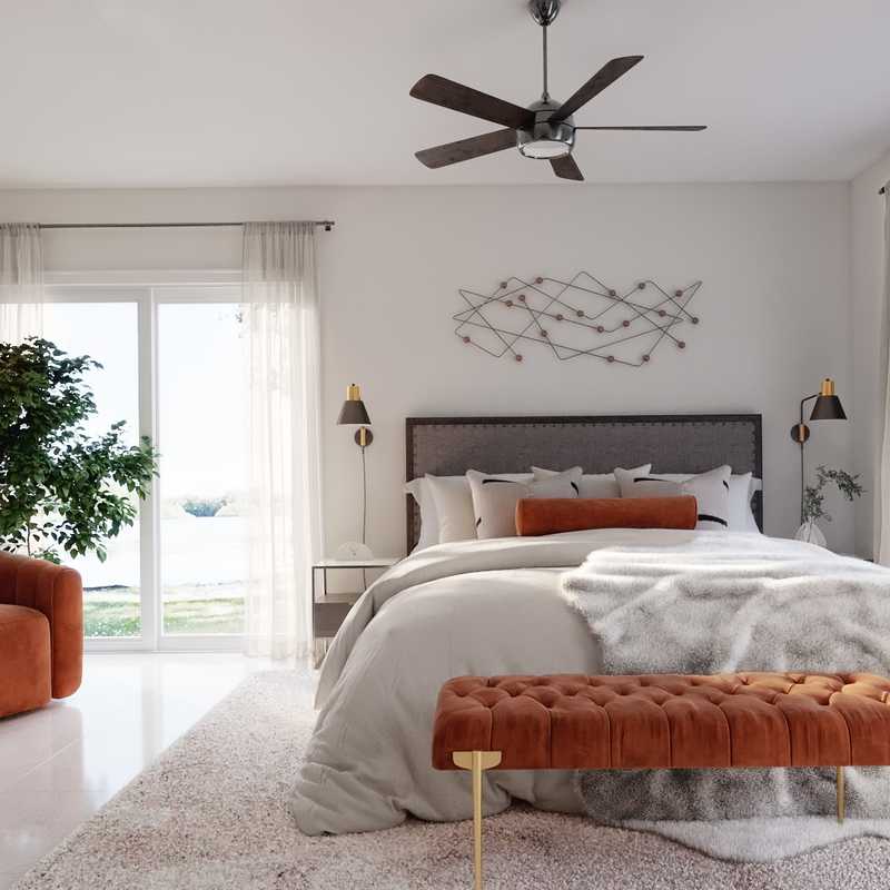 Modern, Midcentury Modern Bedroom Design by Havenly Interior Designer Tara