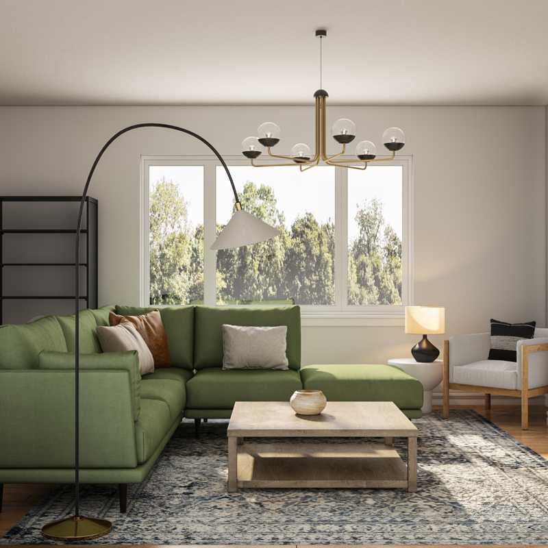 Modern, Eclectic, Midcentury Modern, Scandinavian Living Room Design by Havenly Interior Designer Summer