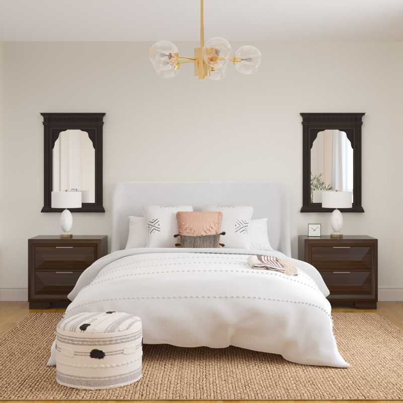 Bohemian, Midcentury Modern Bedroom Design by Havenly Interior Designer Tara
