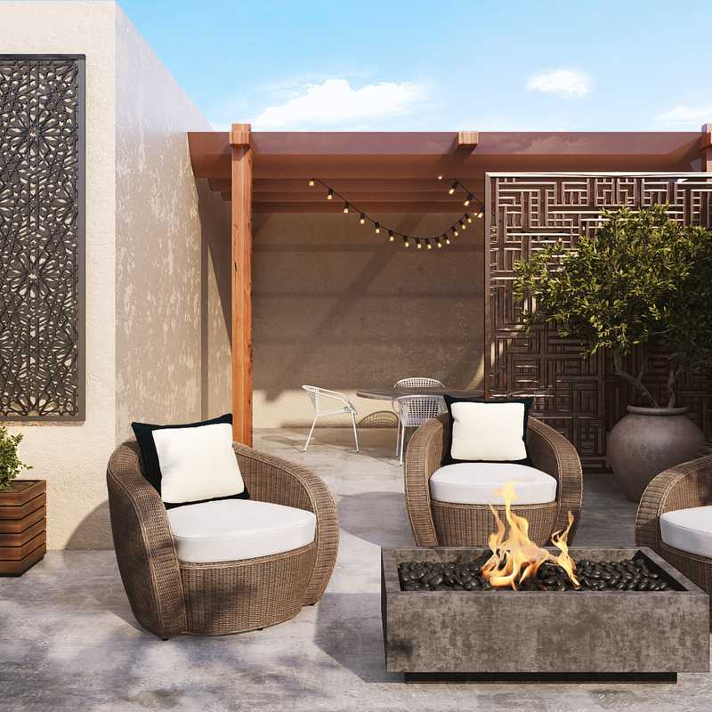 Modern, Classic Outdoor Space Design by Havenly Interior Designer Dawn