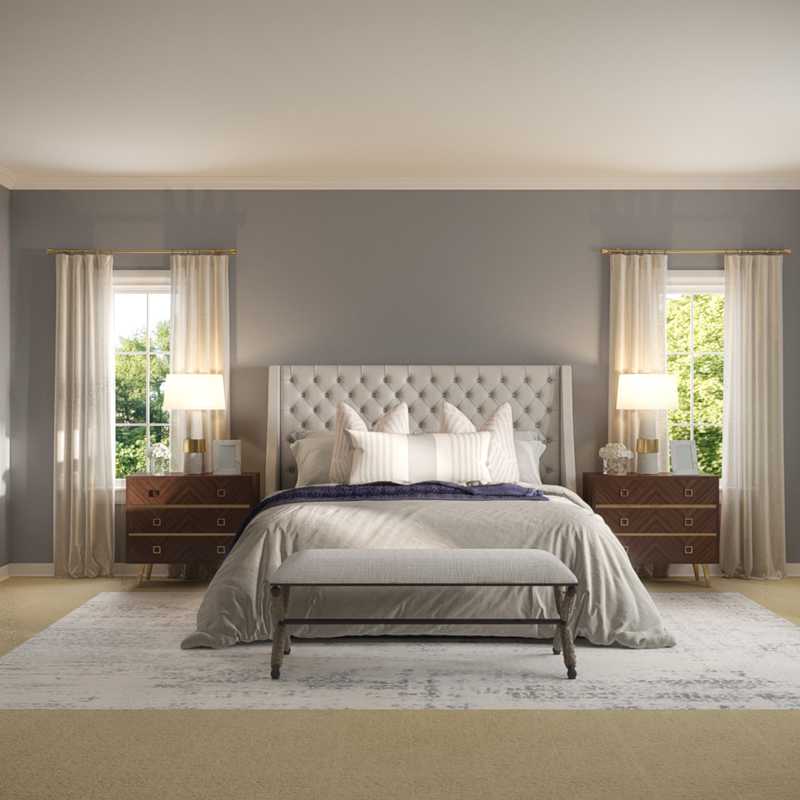 Modern, Coastal Bedroom Design by Havenly Interior Designer Taylor