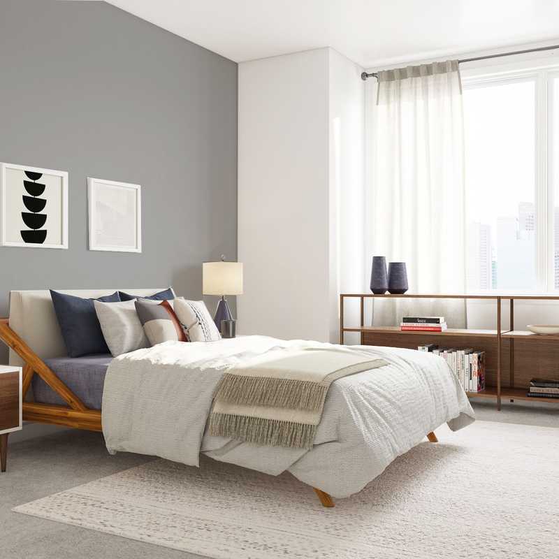 Contemporary, Modern, Midcentury Modern Bedroom Design by Havenly Interior Designer David