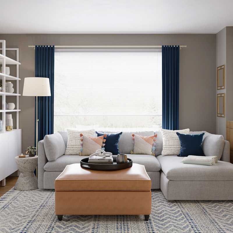 Modern, Scandinavian Living Room Design by Havenly Interior Designer Sam