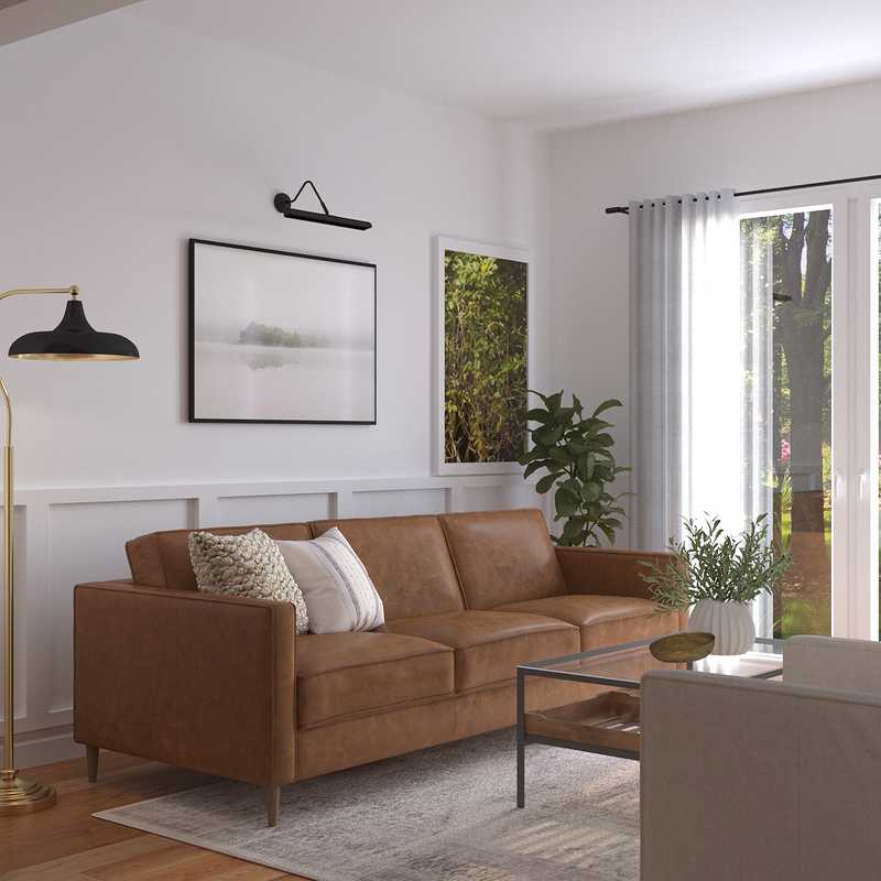 Modern, Farmhouse Living Room Design by Havenly Interior Designer Sydney