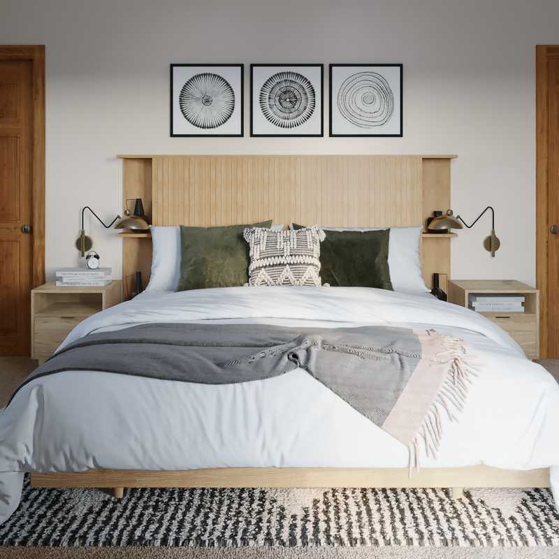 Bohemian, Midcentury Modern, Minimal, Scandinavian Bedroom Design by Havenly Interior Designer Jacqueline