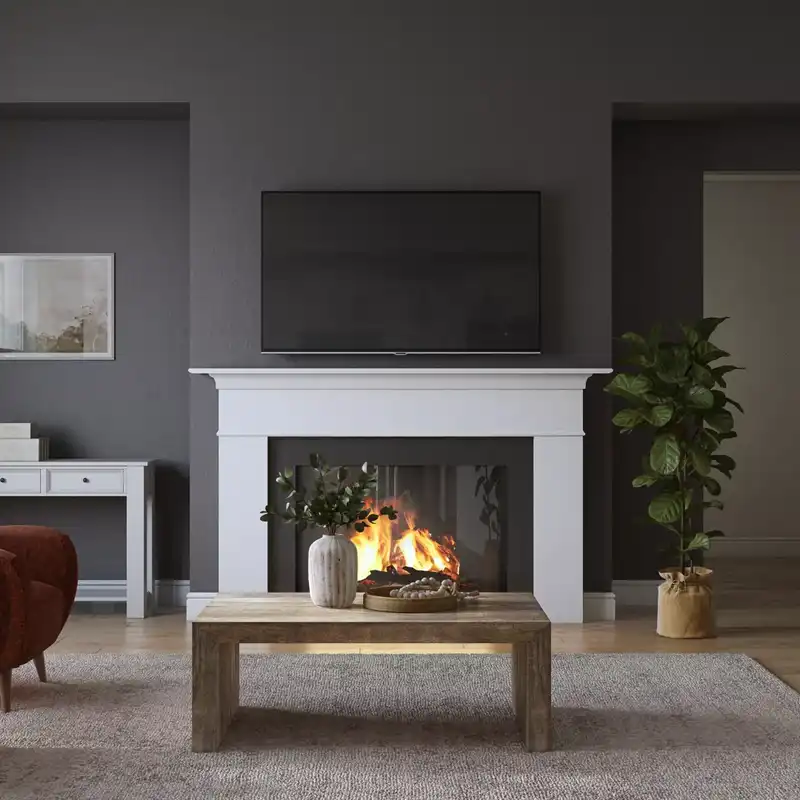 Modern, Farmhouse Living Room Design by Havenly Interior Designer Elizabeth