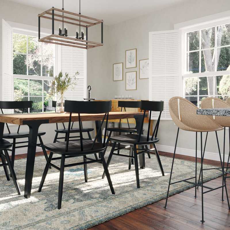 Modern, Traditional, Farmhouse, Rustic Dining Room Design by Havenly Interior Designer Jamie