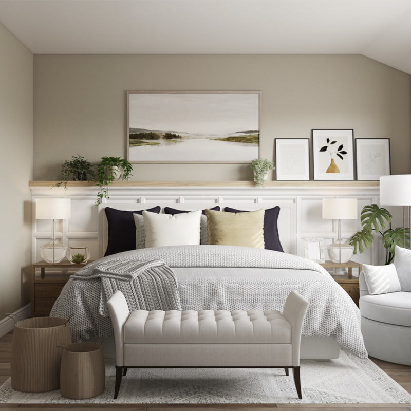 Contemporary, Modern Bedroom Design by Havenly Interior Designer Rumki
