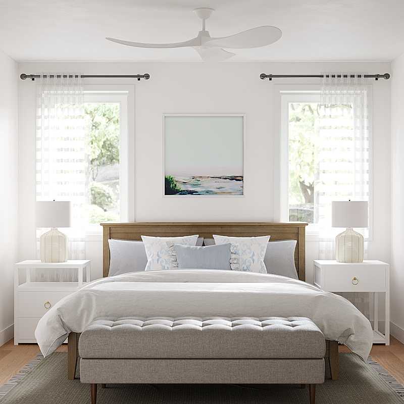 Contemporary, Coastal, Farmhouse Bedroom Design by Havenly Interior Designer Mariela