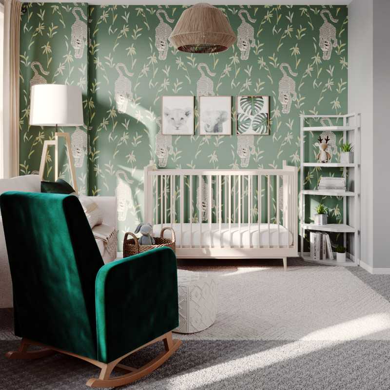 Modern, Glam Nursery Design by Havenly Interior Designer Matina