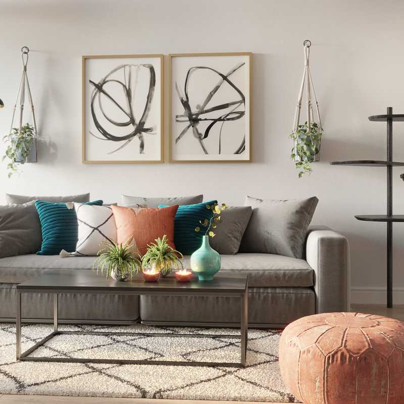 Midcentury Modern Living Room Design by Havenly Interior Designer Francisco