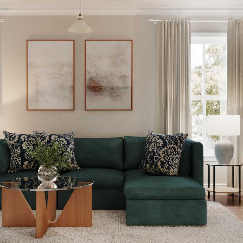 Eclectic, Bohemian Living Room Design by Havenly Interior Designer Carla