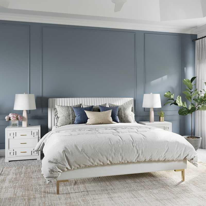 Classic, Midcentury Modern Bedroom Design by Havenly Interior Designer Carla