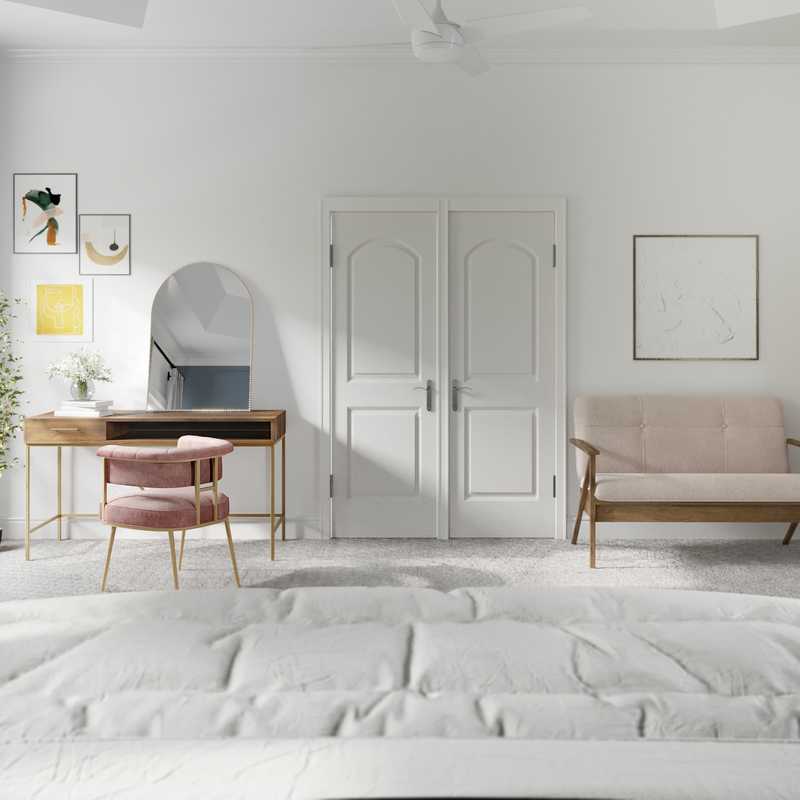 Classic, Midcentury Modern Bedroom Design by Havenly Interior Designer Carla