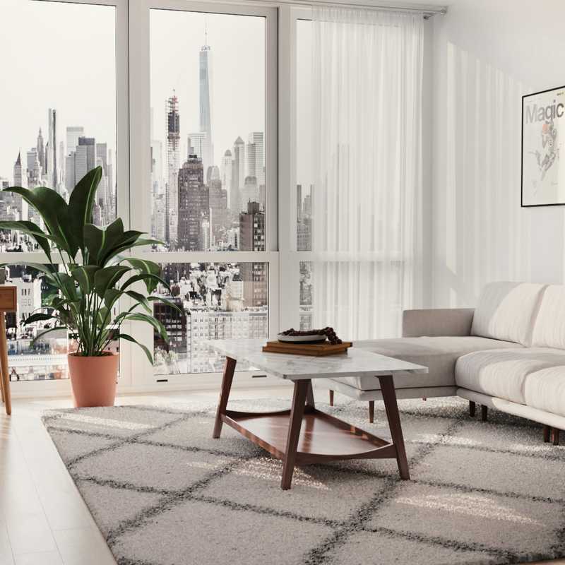 Midcentury Modern, Scandinavian Living Room Design by Havenly Interior Designer Janette