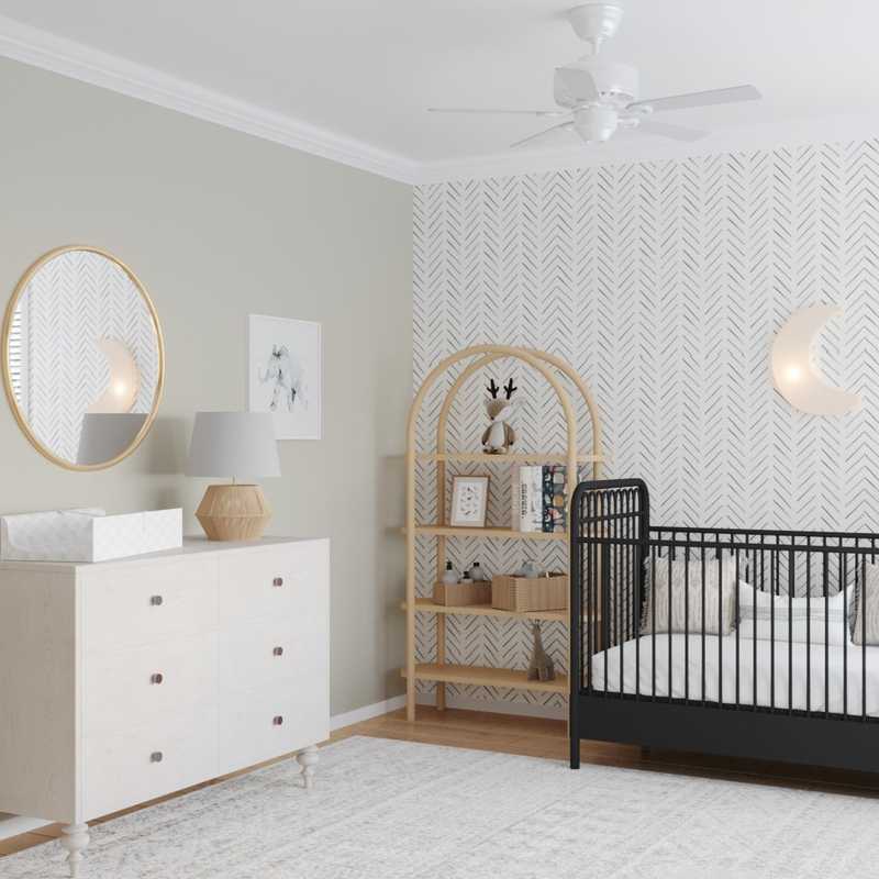 Modern, Bohemian Nursery Design by Havenly Interior Designer Julia
