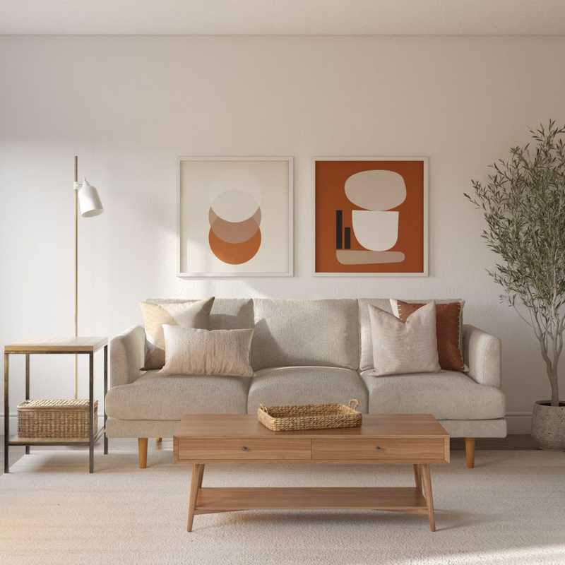 Bohemian, Midcentury Modern, Scandinavian Living Room Design by Havenly Interior Designer Ambar