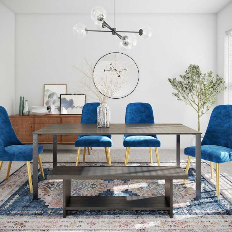 Midcentury Modern Dining Room Design by Havenly Interior Designer Ana