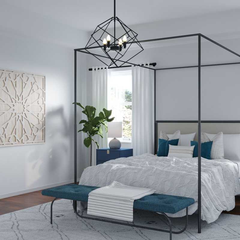 Contemporary, Midcentury Modern Bedroom Design by Havenly Interior Designer Ana