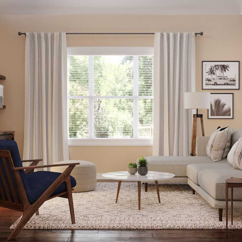 Modern, Minimal, Scandinavian Living Room Design by Havenly Interior Designer Mariela