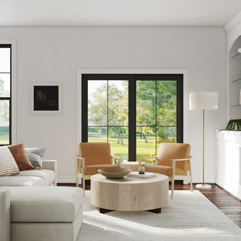 Modern, Scandinavian Living Room Design by Havenly Interior Designer Karie
