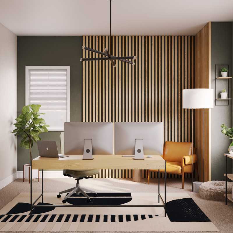 Contemporary Office Design by Havenly Interior Designer Marlene