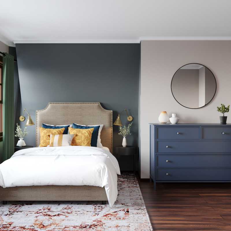 Modern, Eclectic, Traditional Bedroom Design by Havenly Interior Designer Julia