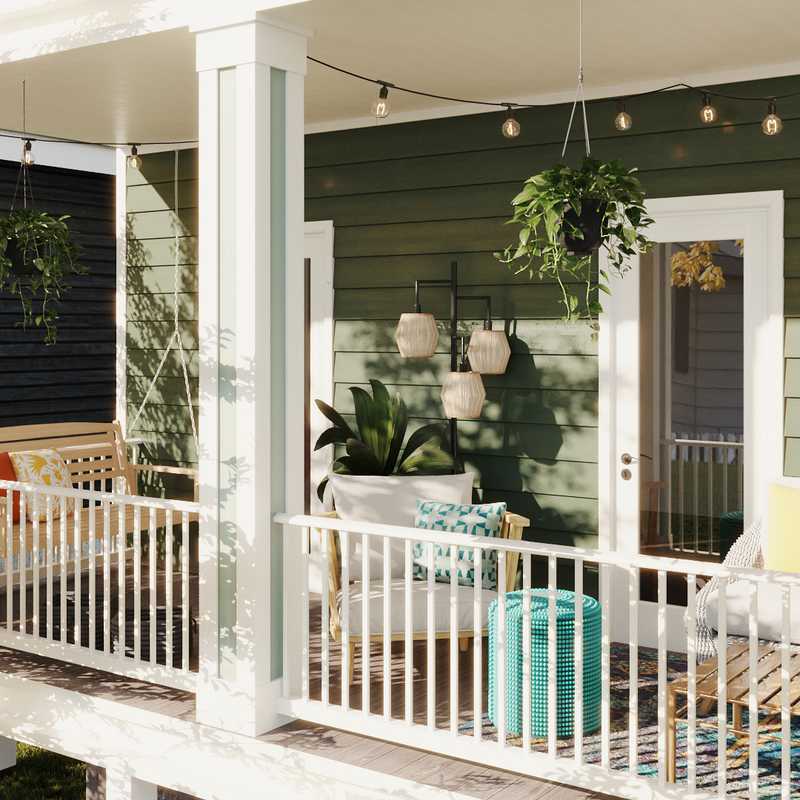 Modern, Bohemian, Midcentury Modern Outdoor Space Design by Havenly Interior Designer Julia