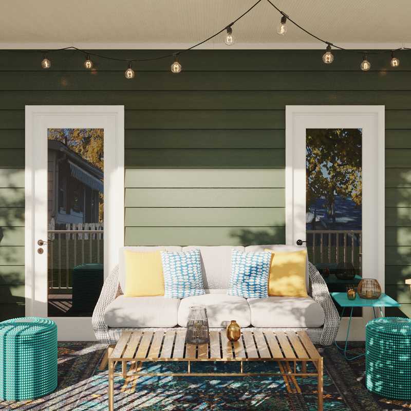 Modern, Bohemian, Midcentury Modern Outdoor Space Design by Havenly Interior Designer Julia