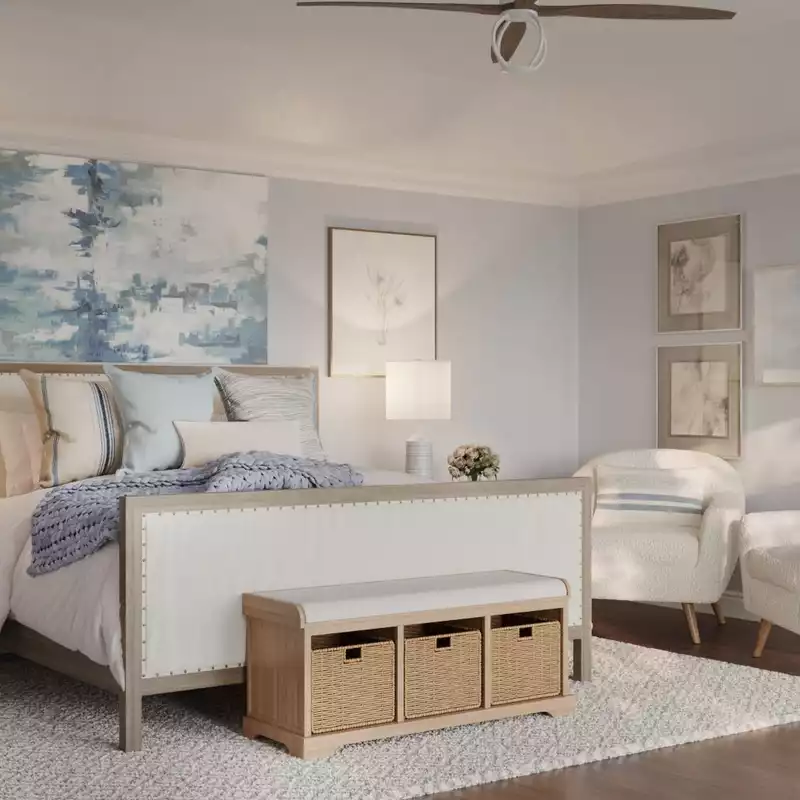 Classic, Traditional, Farmhouse, Transitional Bedroom Design by Havenly Interior Designer Marina