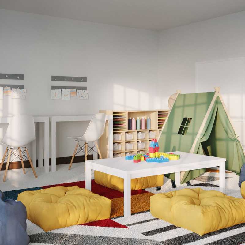 Modern, Minimal Playroom Design by Havenly Interior Designer Ambar