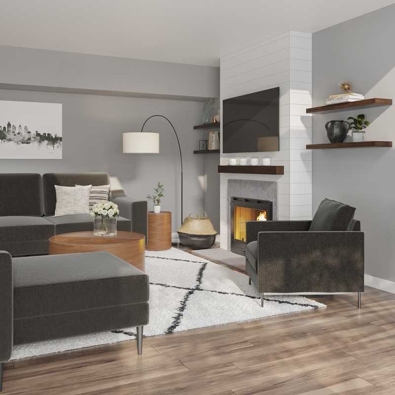 Modern Living Room Design by Havenly Interior Designer Abby